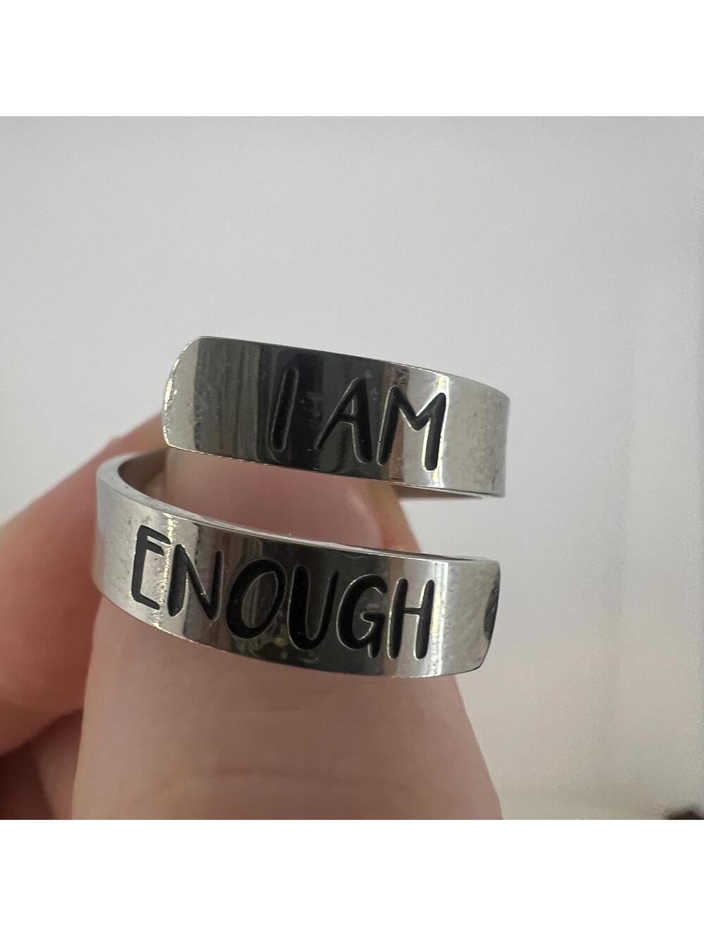 I AM ENOUGH Adjustable Ring